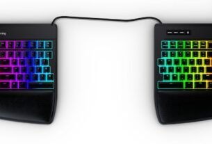 Use um teclado dividido para proteger seus pulsos durante o trabalho e jogos no PC