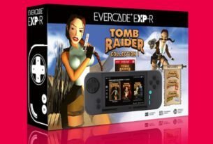 Encomende os novos dispositivos de jogos retrô da Evercade com cartucho Tomb Raider na Amazon