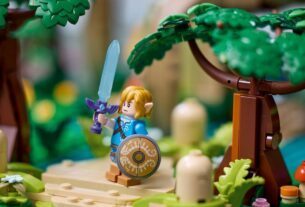 O conjunto Great Deku Tree Lego de The Legend of Zelda inclui minifig Link