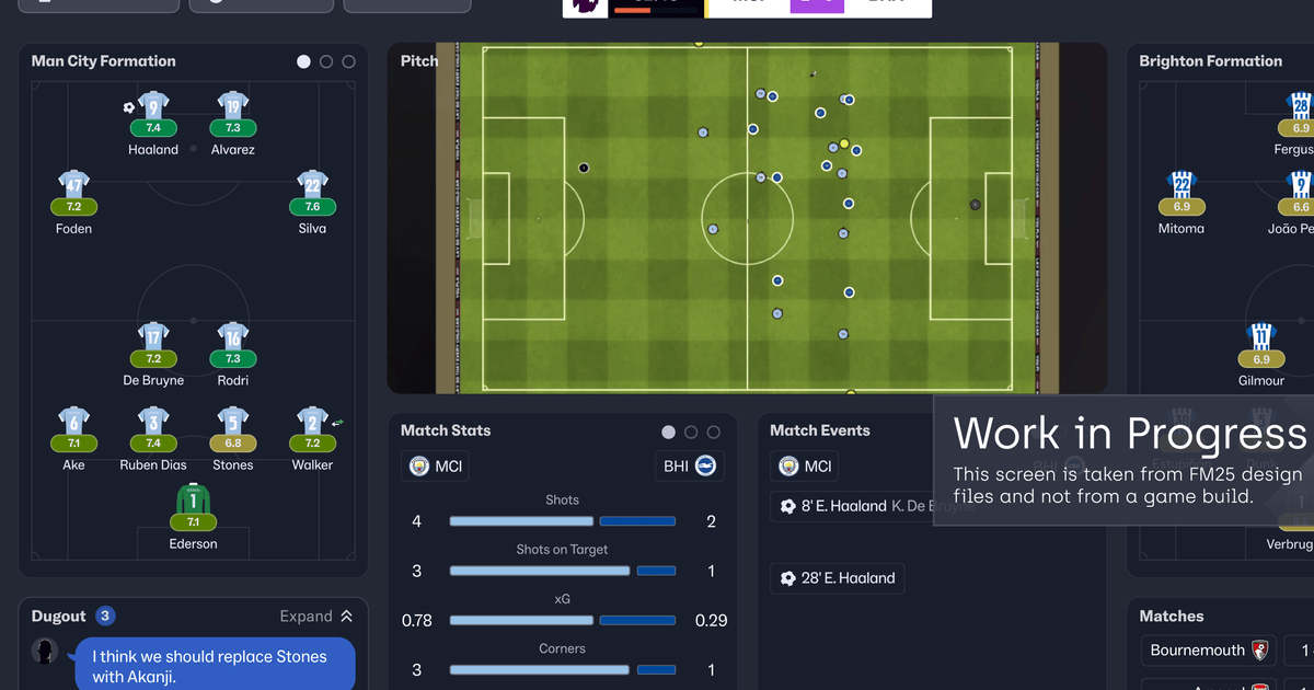 Football Manager 25 para remover a caixa de entrada, capacidade de martelar “Exigir mais” sempre que você estiver perdendo