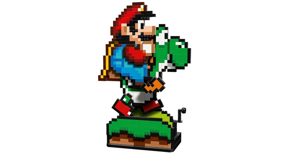 Conjunto de pixel art Lego Super Mario e Yoshi revelado