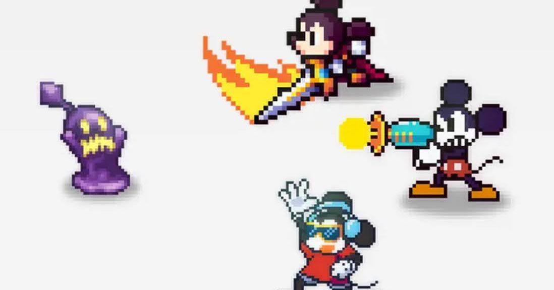 Disney Pixel RPG reúne Mickey, Stitch, Baymax, Ariel e mais