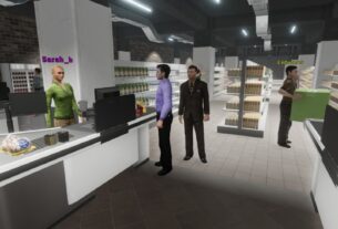 Supermarket Together é um jogo cooperativo gratuito que é popular no Steam