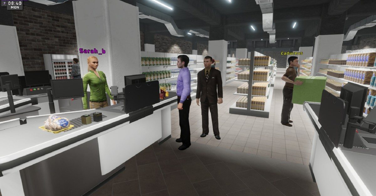 Supermarket Together é um jogo cooperativo gratuito que é popular no Steam