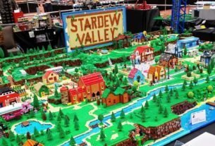 Alguém recriou Stardew Valley usando 75.000 peças de Lego