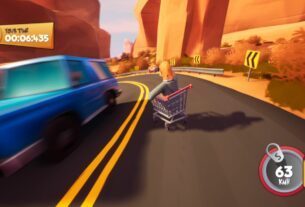 Este jogo de corrida de kart de compras é mais do que uma imitação do Jackass