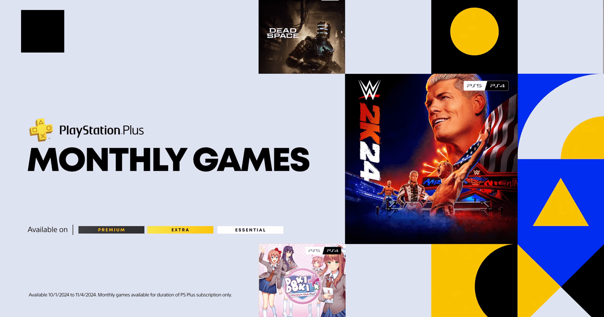 Jogos do PlayStation Plus para outubro de 2024 confirmados