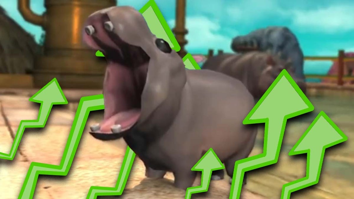 O animal de estimação Hippo do FFX14 agora é 900% mais caro devido a Moo Deng