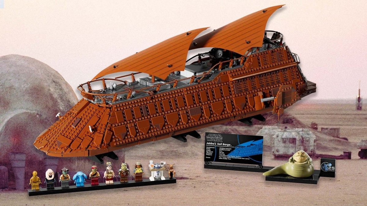 O mais novo conjunto Lego Star Wars é um Jabba's Barge de US$ 500