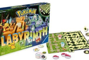 O popular jogo de tabuleiro Pokemon Labyrinth está ganhando uma edição que brilha no escuro