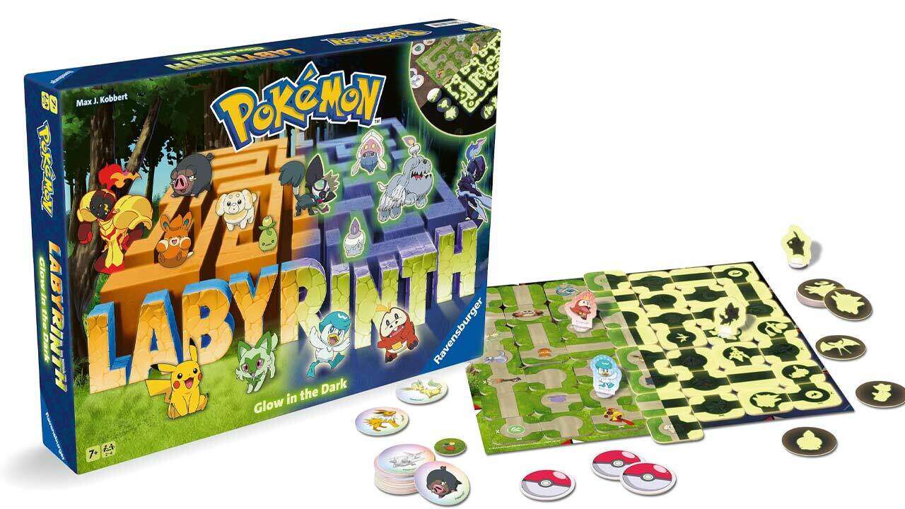 O popular jogo de tabuleiro Pokemon Labyrinth está ganhando uma edição que brilha no escuro