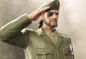 Presenteie-se com 22 polegadas de Snake com a estátua Big Boss Metal Gear Solid 3: Snake Eater