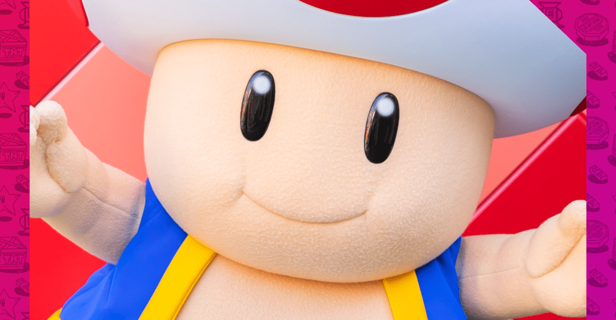 Toad do Super Nintendo World está cansado dessa tendência da internet