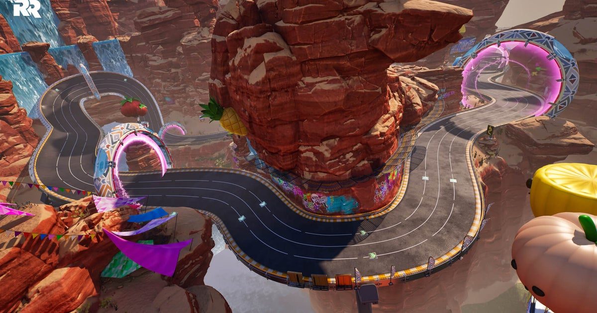 Fortnite agita bandeira quadriculada em atualizações temáticas do modo Rocket Racing