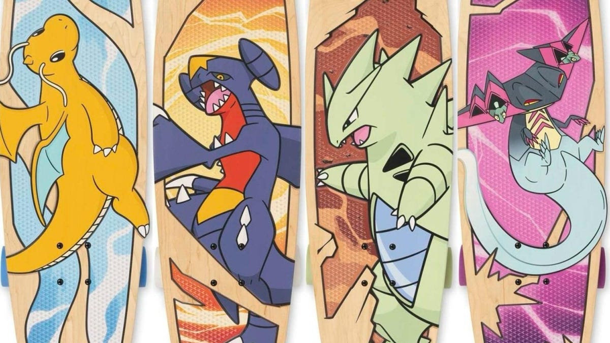 Os mais recentes skates de Pokémon são lindos e esgotam rapidamente