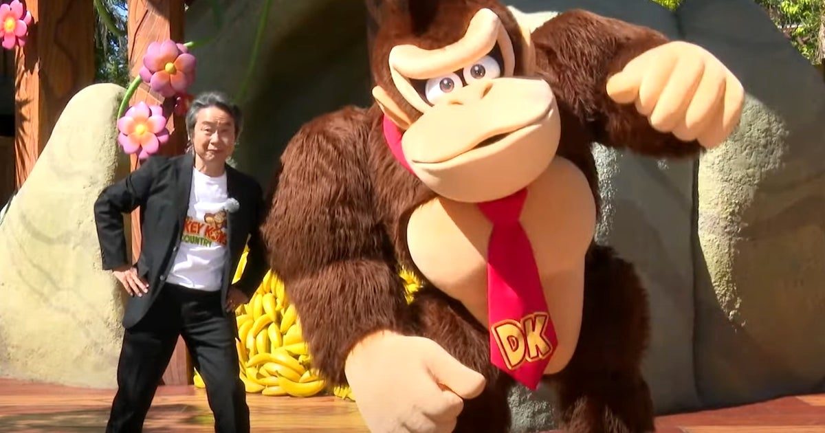 Assista Miyamoto fazer um tour pela nova expansão do parque temático Donkey Kong Country do Super Nintendo World