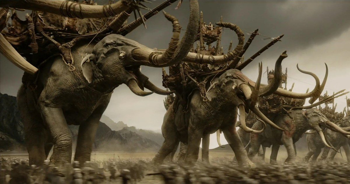 Senhor dos Anéis: Guerra dos Rohirrim torna os olifantes assustadores novamente