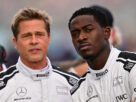 Brad Pitt and Damson Idris filming for 'F1.'