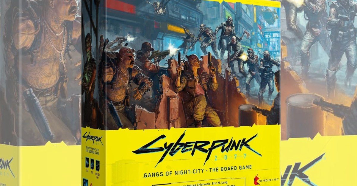 O jogo oficial de tabuleiro Cyberpunk 2077 é de 36% de desconto pela primeira vez