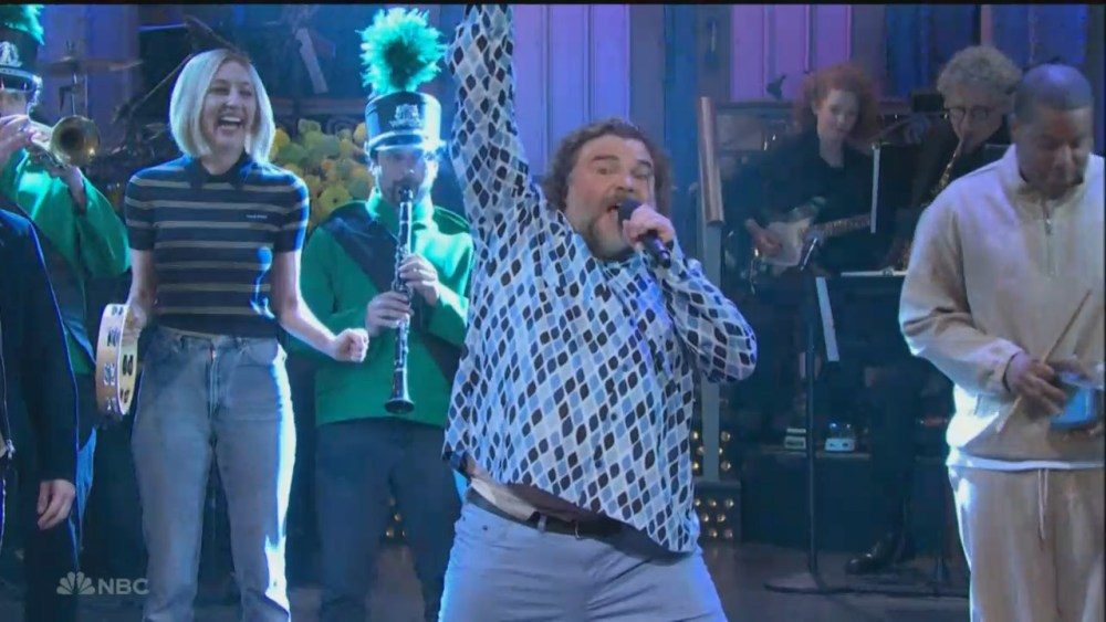 Jack Black canta sobre o retorno 'SNL' na abertura do monólogo