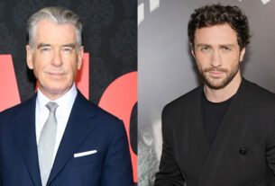 Pierce Brosnan and Aaron Taylor-Johnson