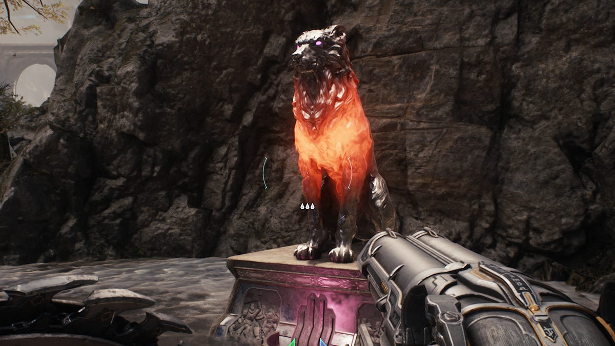 Cada estátua de leão em 'The Siege Parte 1'