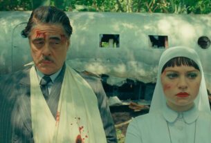 (L to R) Benicio Del Toro as Zsa-Zsa Korda and Mia Threapleton as Liesl in director Wes Anderson's The Phoenician Scheme