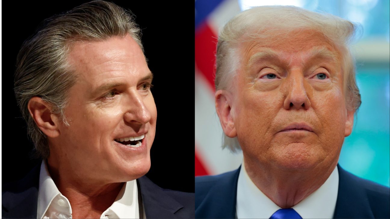 Gavin Newsom, Donald Trump