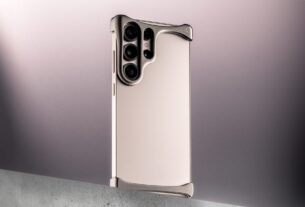 O caso Galaxy S25 Ultra 'Arc' deixa o telefone exposto principalmente