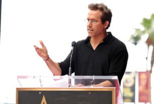 Ryan Reynolds speaks onstage during the Green Day Hollywood Walk of Fame Star Ceremony on May 01, 2025 in Hollywood, California.