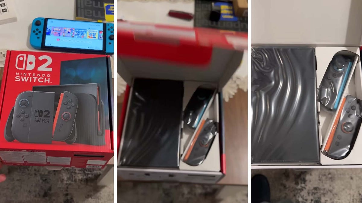 Switch Switch 2 Unboxing Video reivindicações do dia-one necessário