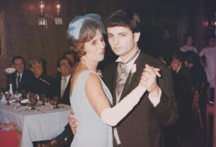 Chase with his mom at his 1968 wedding.