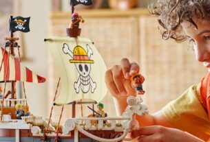 Lego revela o navio pirata de 1,376 peças de 1,376 peças e mais da tripulação de Luffy