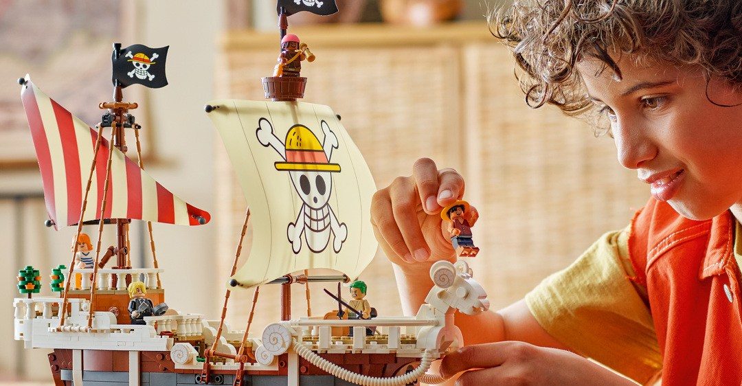 Lego revela o navio pirata de 1,376 peças de 1,376 peças e mais da tripulação de Luffy