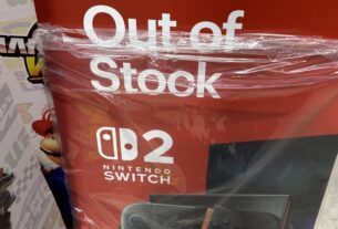 Nintendo parece fornecer sinais de 'fora de estoque' para o interruptor 2