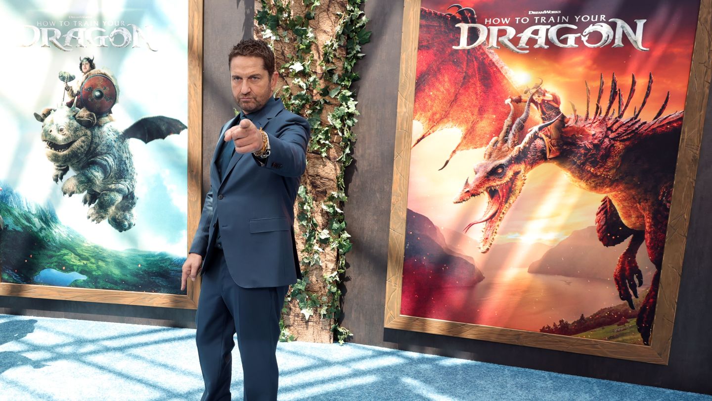 Por que Gerard Butler voltou para a ação ao vivo 'Como treinar seu dragão'