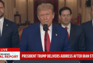 Presidente Trump adverte o Irã no discurso ao vivo para a nação em ataques aéreos