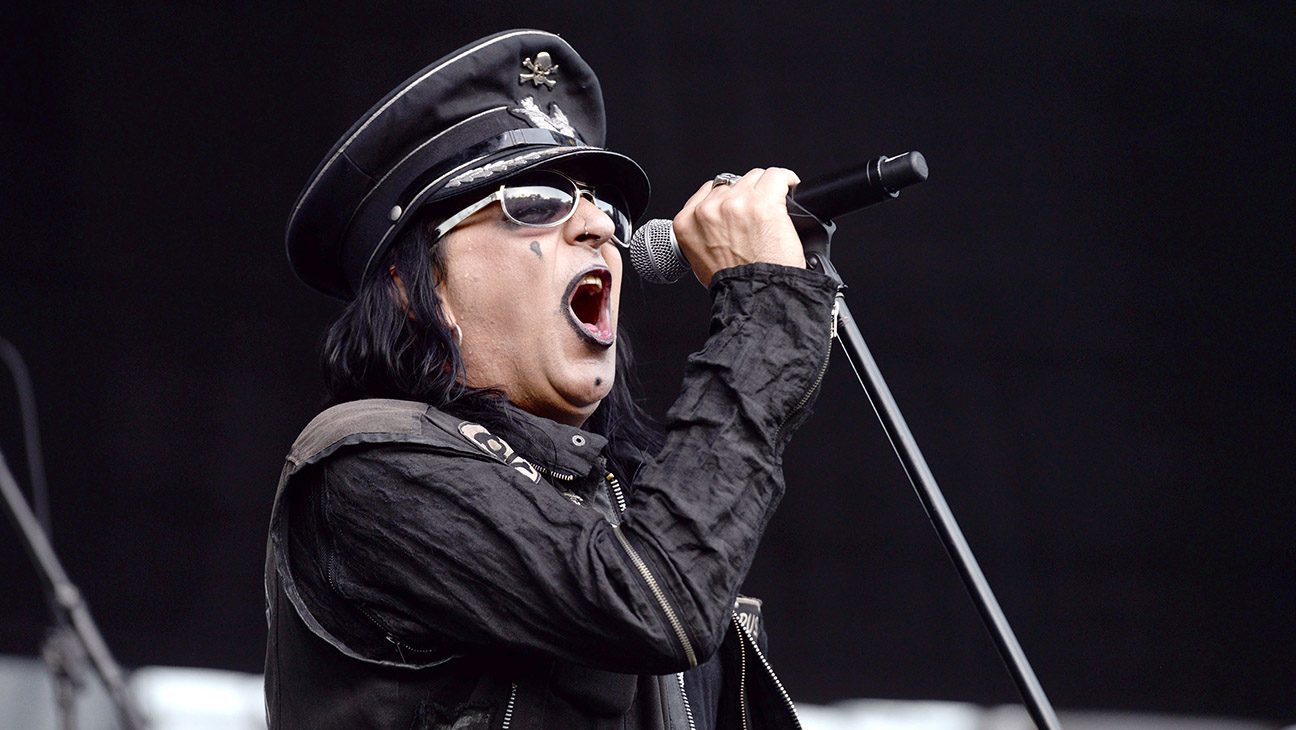 Singer Taime Downe of Faster Pussycat performs onstage at Irvine Meadows Amphitheatre on August 15, 2015 in Irvine, California.