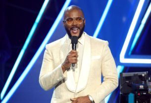 Tyler Perry speaks onstage during the 2025 BET Awards at Peacock Theater on June 09, 2025 in Los Angeles, California.