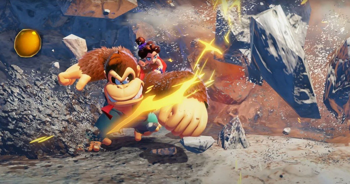 Fãs de bananza de Donkey Kong ficando presos por horas destruindo tudo