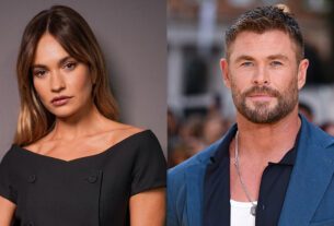 Lily James and Chris Hemsworth