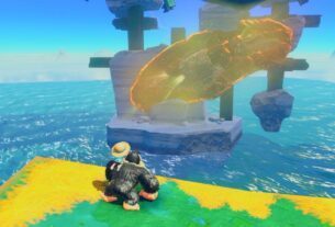 Locais fósseis da camada de lagoa em Donkey Kong Bananza