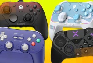 Controllers appear in front of yellow.
