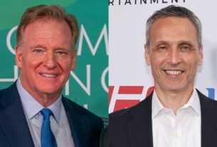 Roger Goodell and Jimmy Pitaro