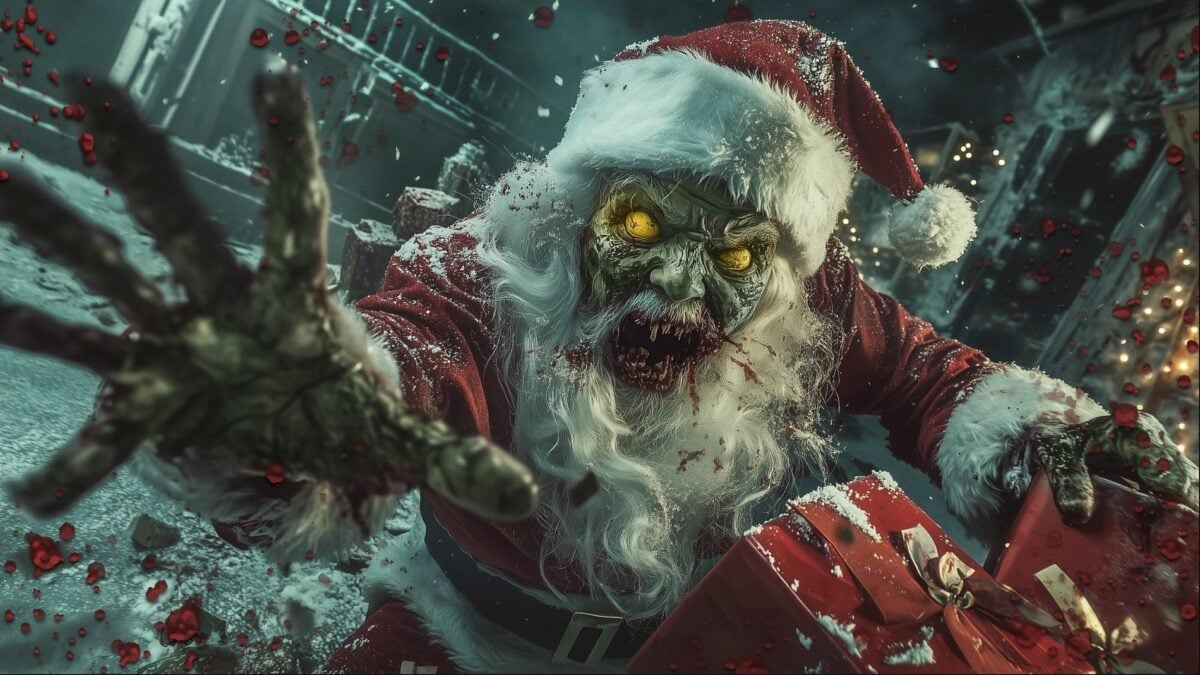 A six-fingered Santa appears in one of the game's loading screens.
