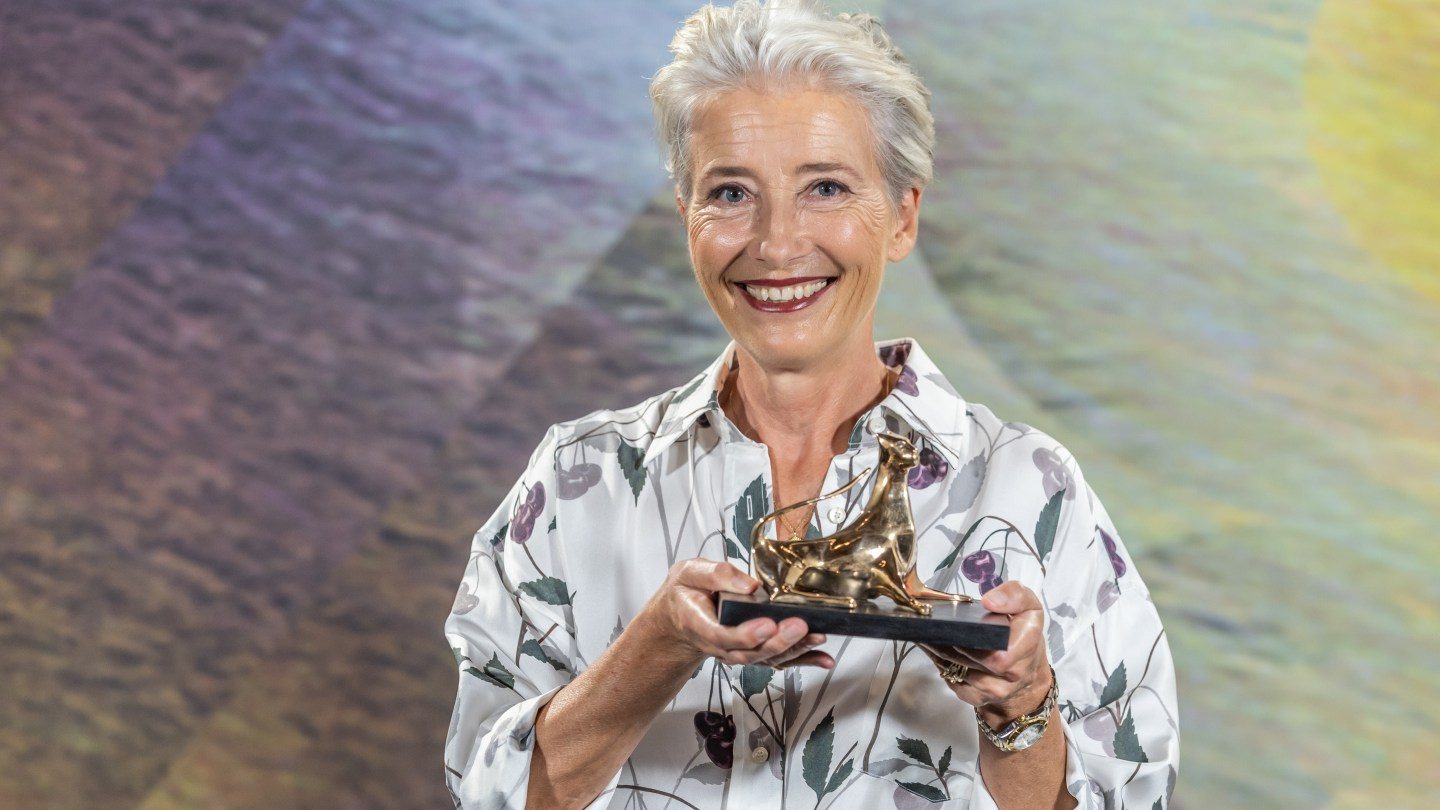 Emma Thompson em Donald Trump Call, Harry Potter, Sex Joga: Locarno