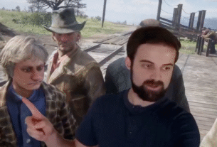 Genius Red Dead Redemption 2 Livestreamer se colocou no jogo