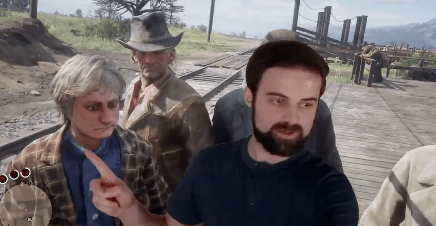Genius Red Dead Redemption 2 Livestreamer se colocou no jogo