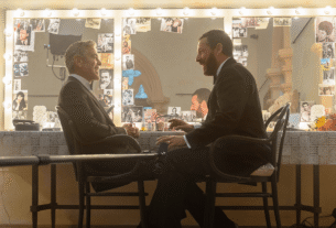 George Clooney and Adam Sandler in 'Jay Kelly.'