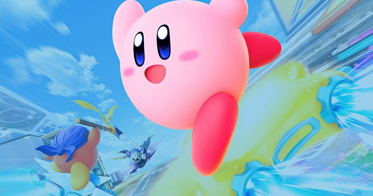 Kirby Air Riders é um ataque ardente aos sentidos onde você bloqueia, a mágica corta - prática